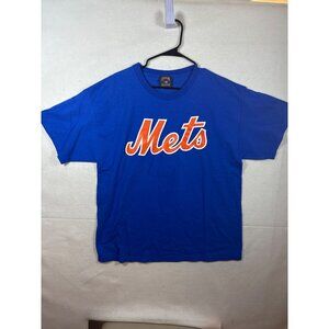 Majestic Cooperstown Collection New York Mets XL T-Shirt Blue Cotton